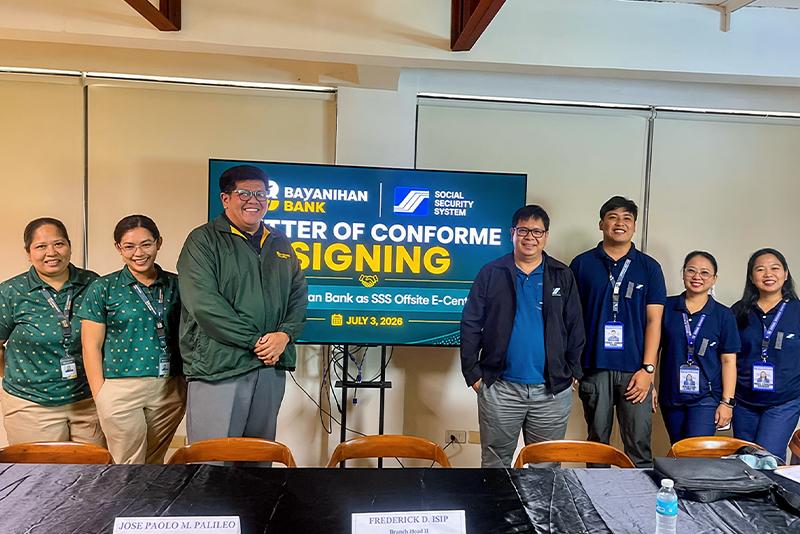 Bayanihan Bank Becomes Quezon’s 
First Sss Off-Site E-Center 